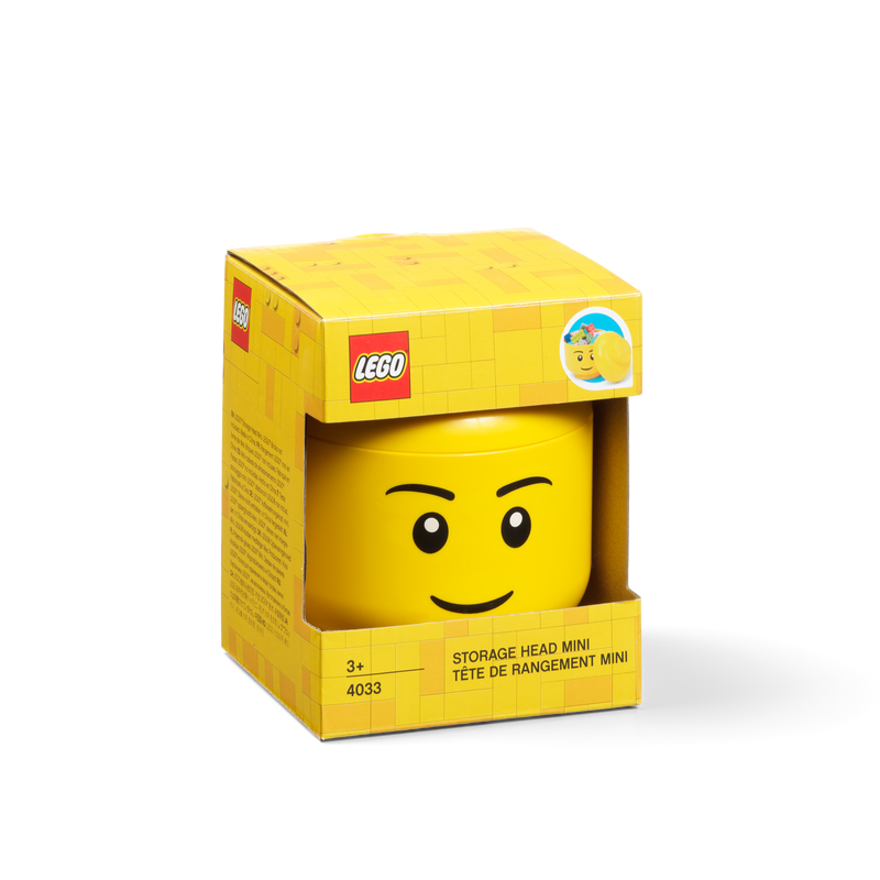 Mini Storage Head Boy Bright Yellow