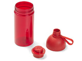 LEGO Hydration Bottle red 500ml with brick-style cap (British brand)
