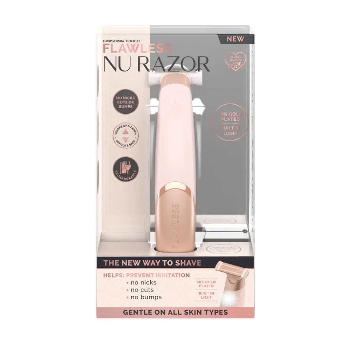 Flawless Nu Razor lady shaver gold (British brand)