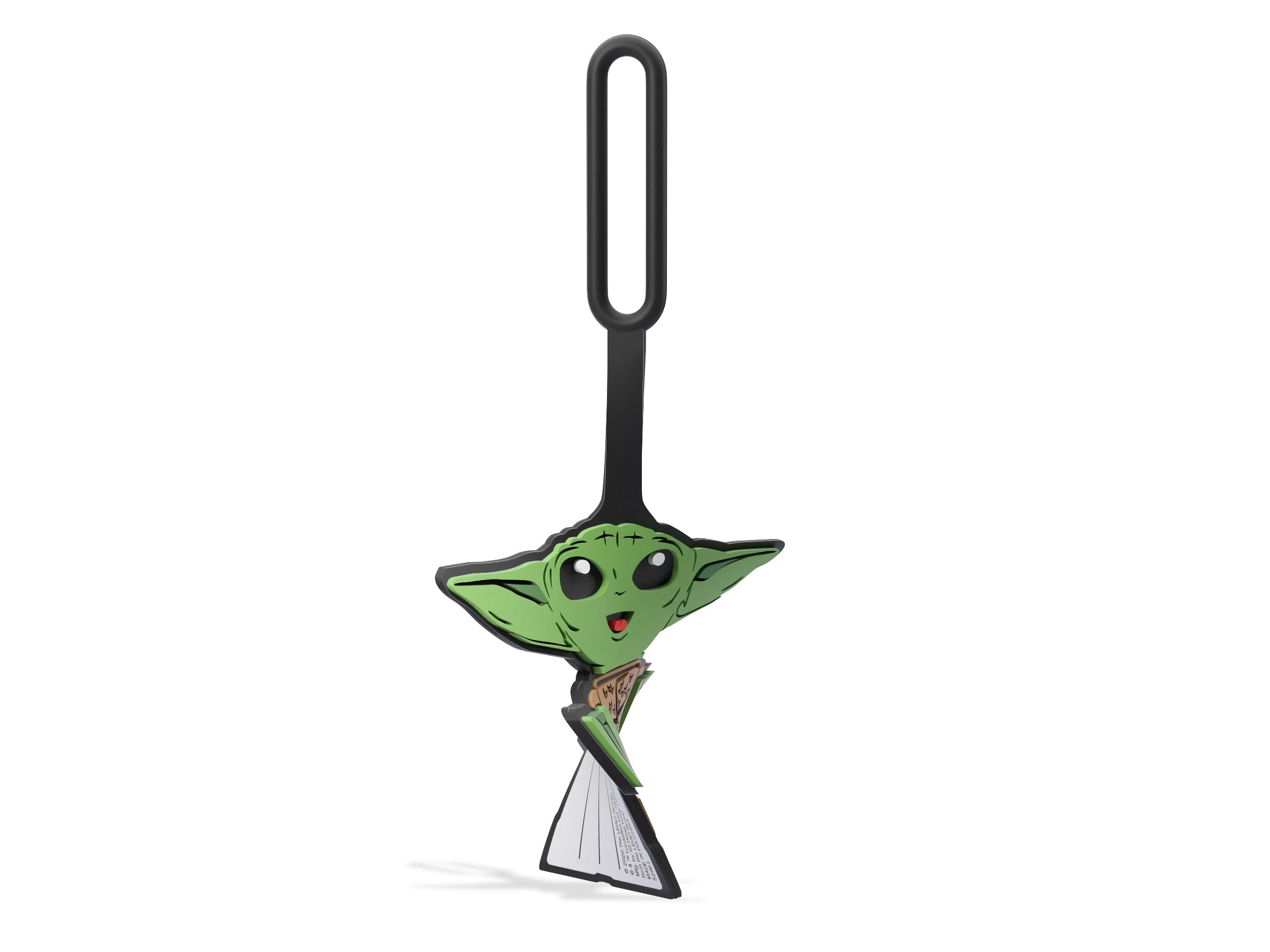 LEGO Grogu Bag Tag 15cm long by 7cm wide, UK version