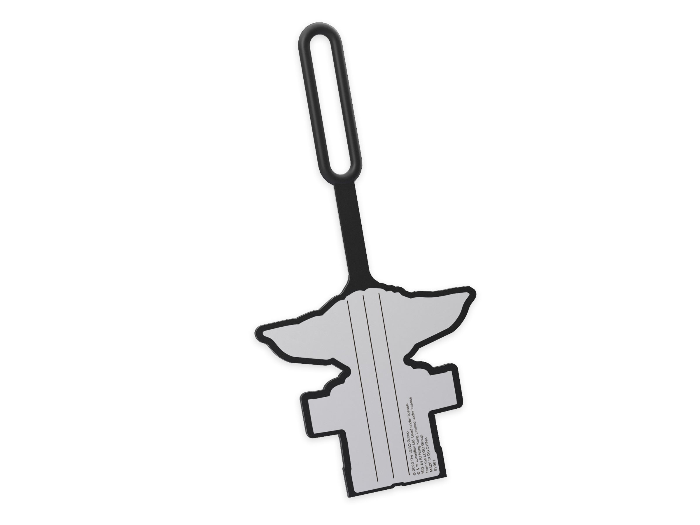 LEGO Grogu Bag Tag 15cm long by 7cm wide, UK version