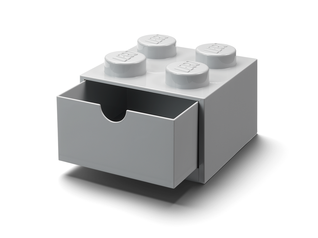 4-Stud Desk Drawer - Gray