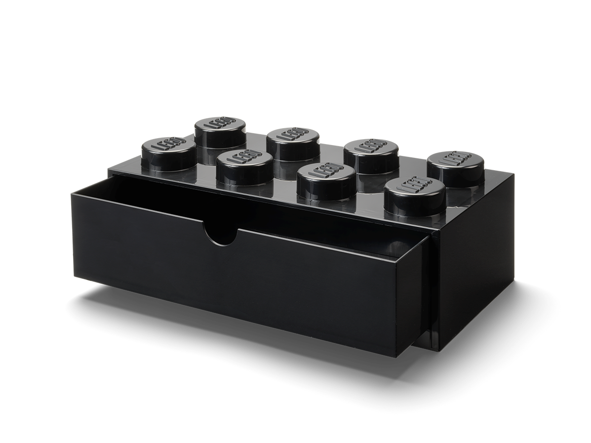 8-Stud Desk Drawer - Black
