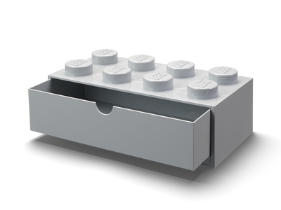 Lego 8-Knoppers Skrivebordsskuff – Grå - Kjøp online hos McGrocer