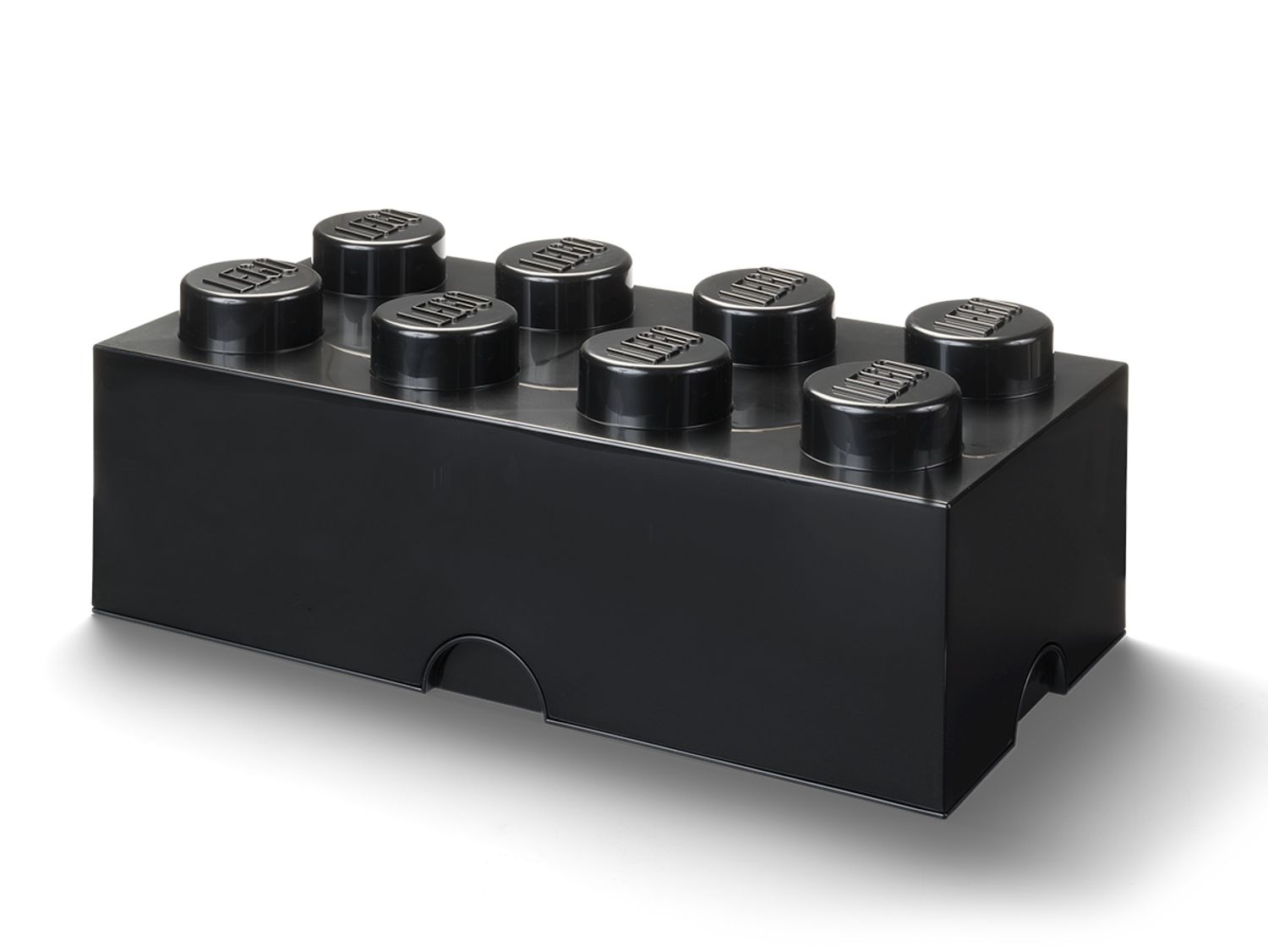 8-Stud Storage Brick - Black