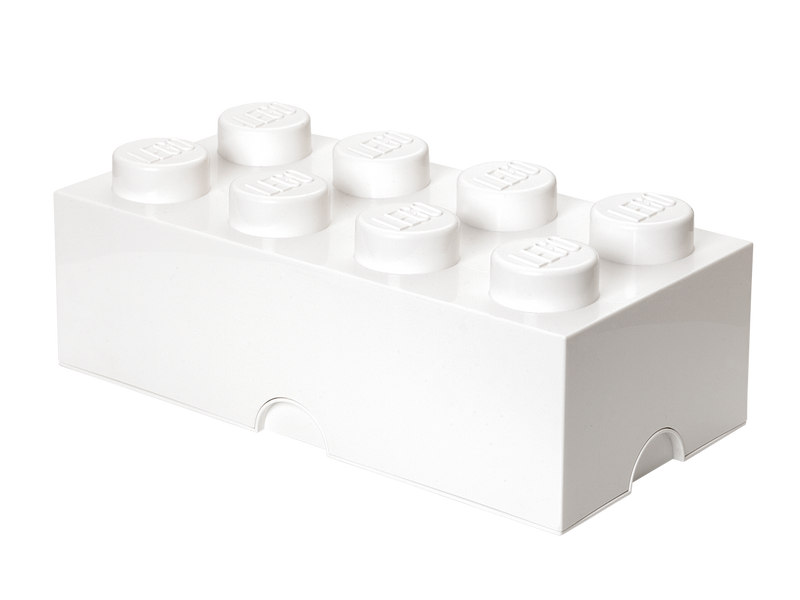 8-Stud Storage Brick - White