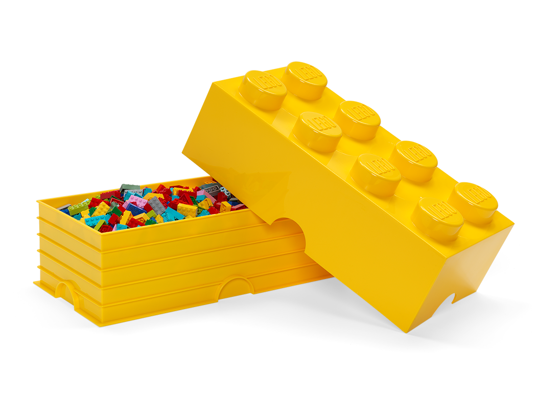 8 Stud Storage Brick Yellow