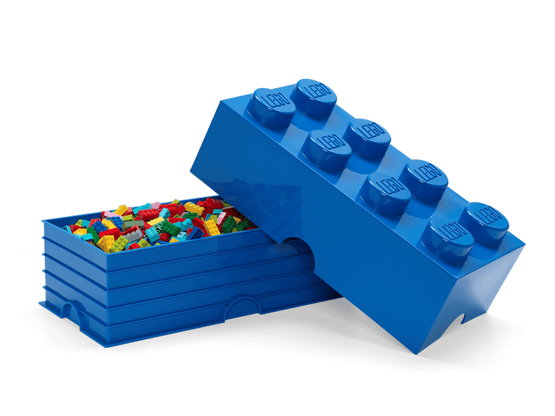 LEGO blue storage brick container imported from the UK