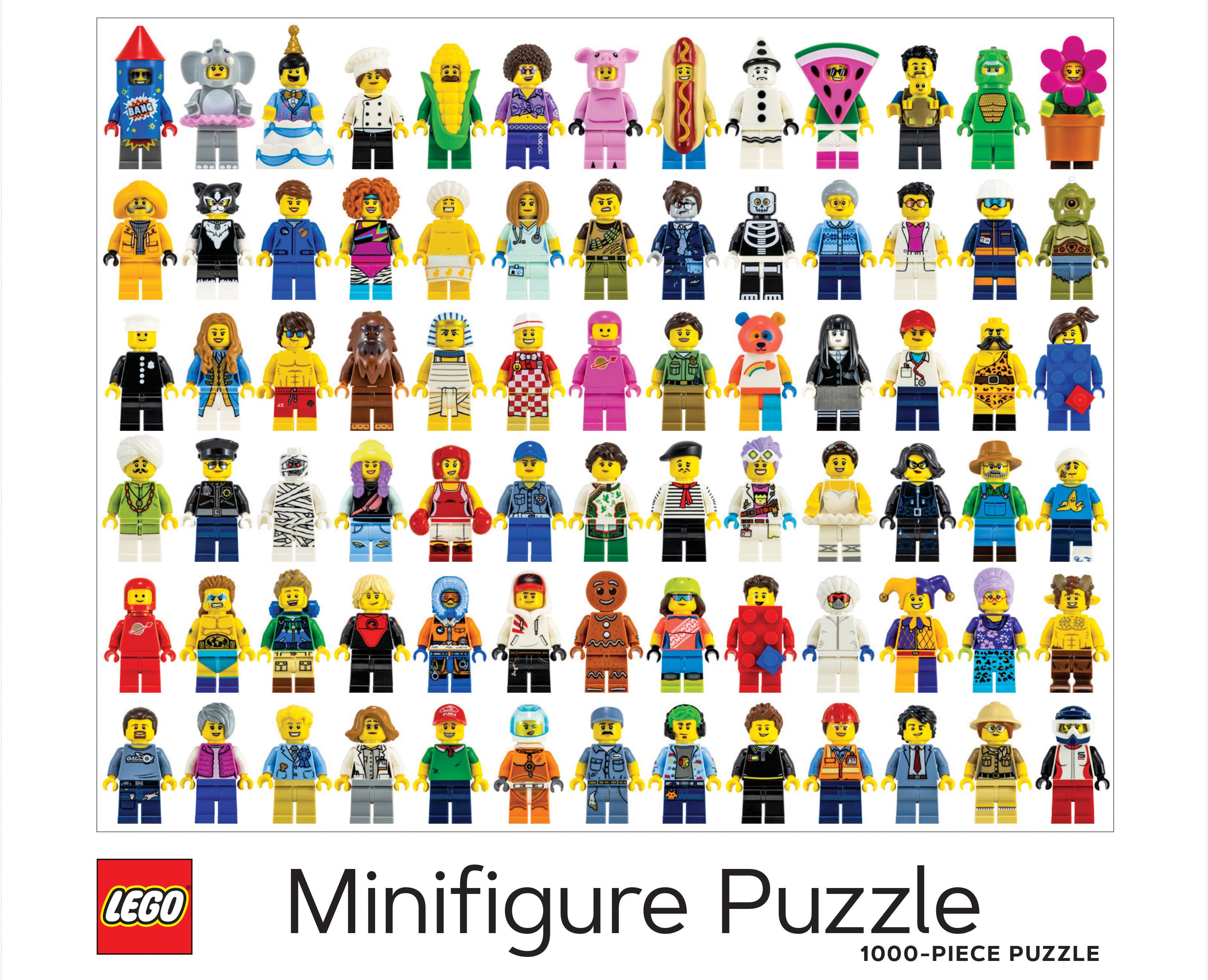 LEGO Minifigure 1000 Piece Jigsaw Puzzle, imported from the UK