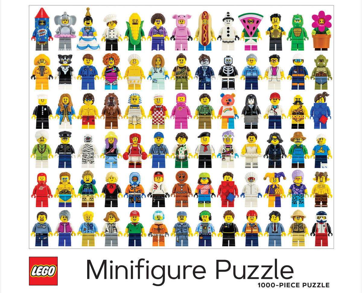 LEGO Minifigure 1000 Piece Jigsaw Puzzle, imported from the UK