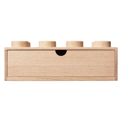 Schreibtischschublade aus Holz, 8 Stück, helle Eiche