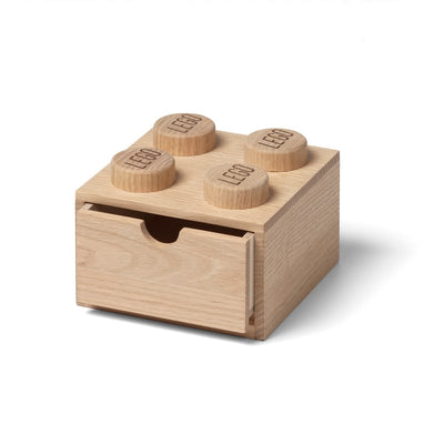 Lego Wooden Desk Drawer 4 - Light Oak- Buy online at McGrocer