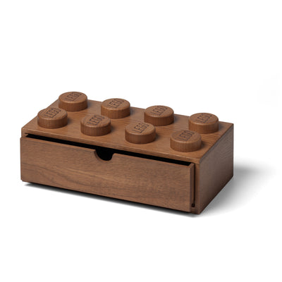 Lego Wooden Desk Drawer 8 Dark Oak- Buy online at McGrocer