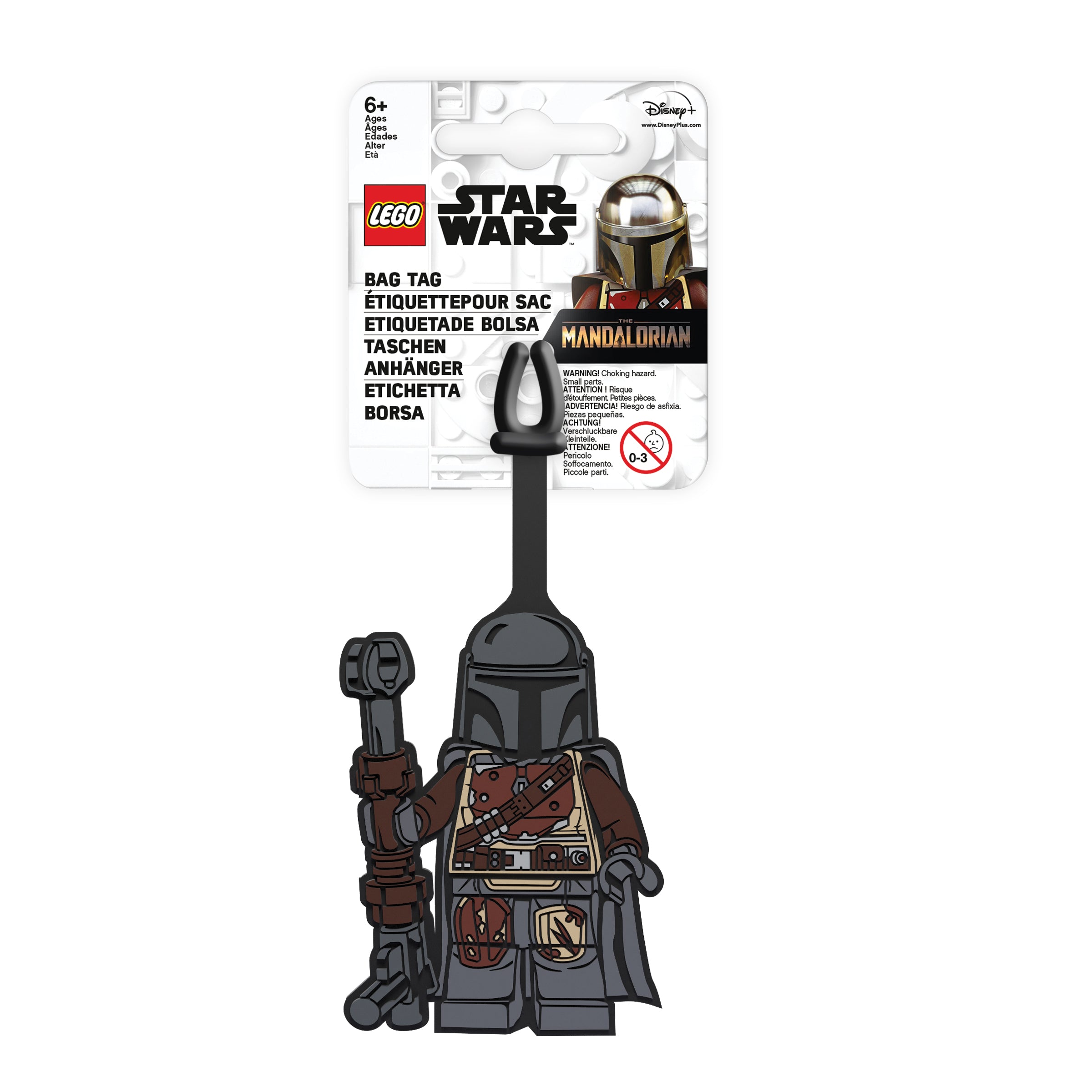 LEGO The Mandalorian bag tag 18cm long silicone (British brand)