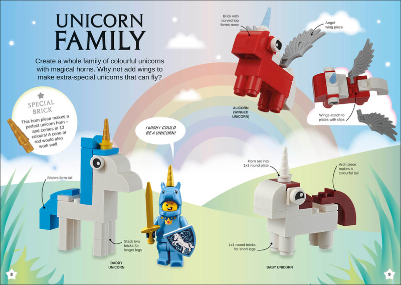 LEGO Magical Ideas activity book with bricks, imported from the UK