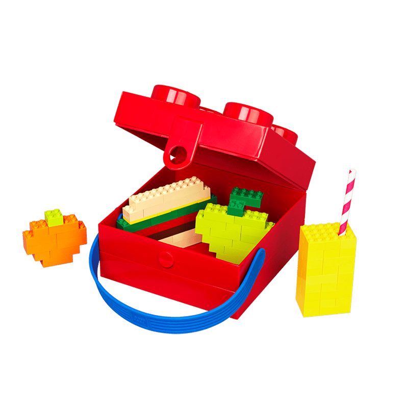 Box with Handle - Red