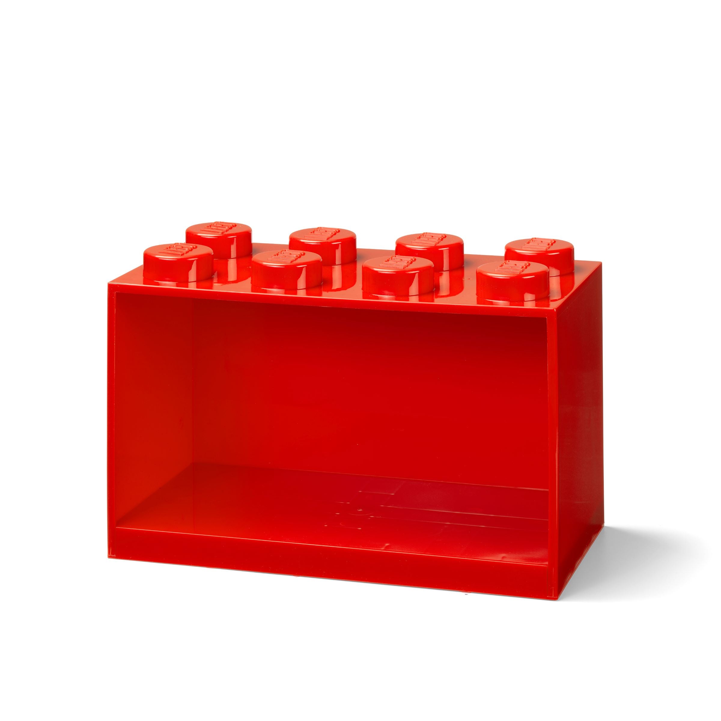 8-Stud Brick Shelf - Bright Red