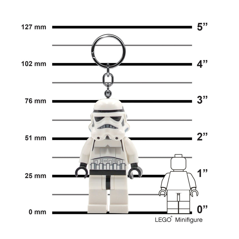LEGO Stormtrooper key light with LED feet 7cm (British brand)