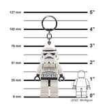 LEGO Stormtrooper key light with LED feet 7cm (British brand)