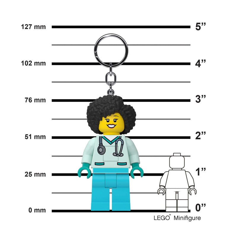 LEGO Dr. Flieber Keyring LED Torch 8cm - British product