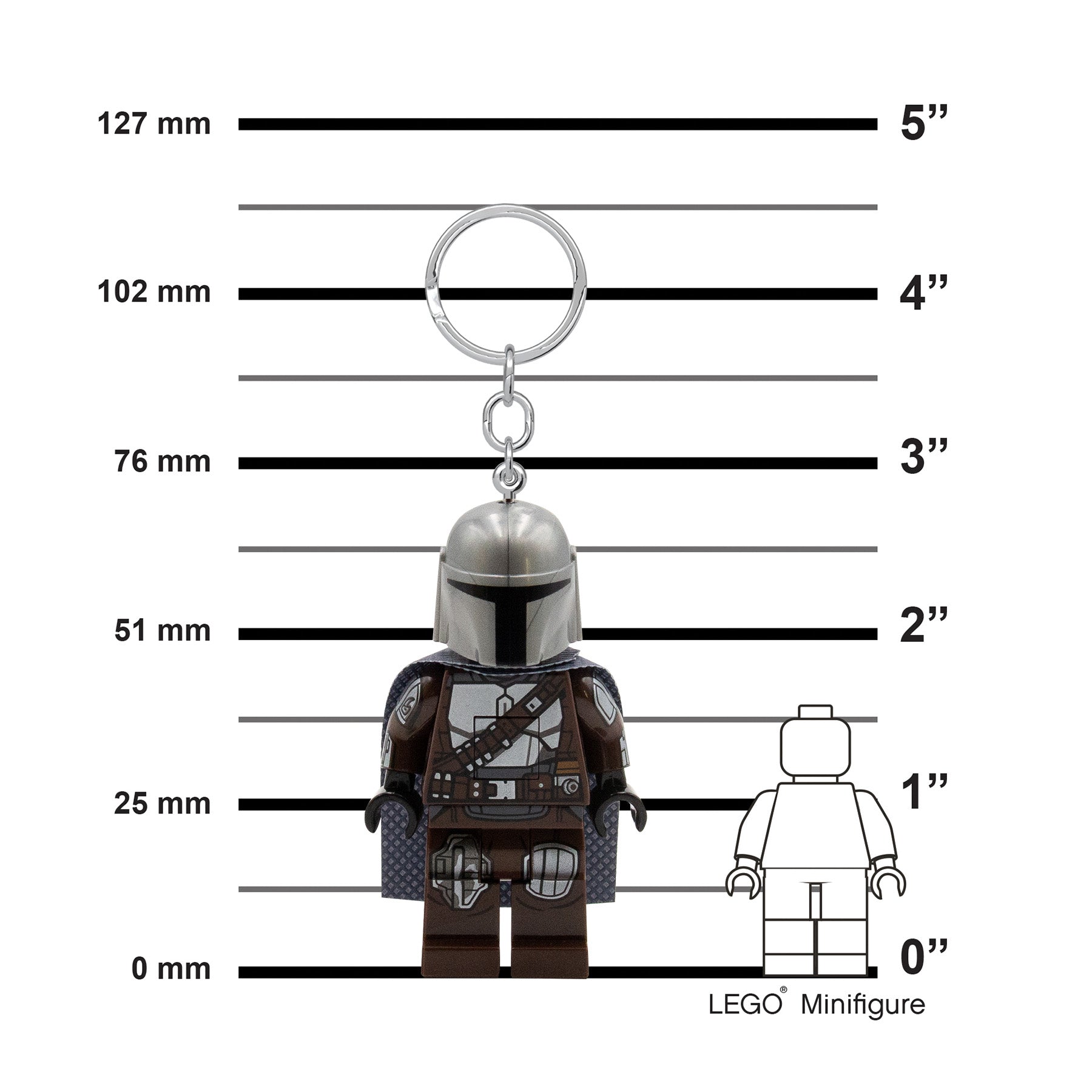 The Mandalorian Key Light with LED feature 7cm (British brand)