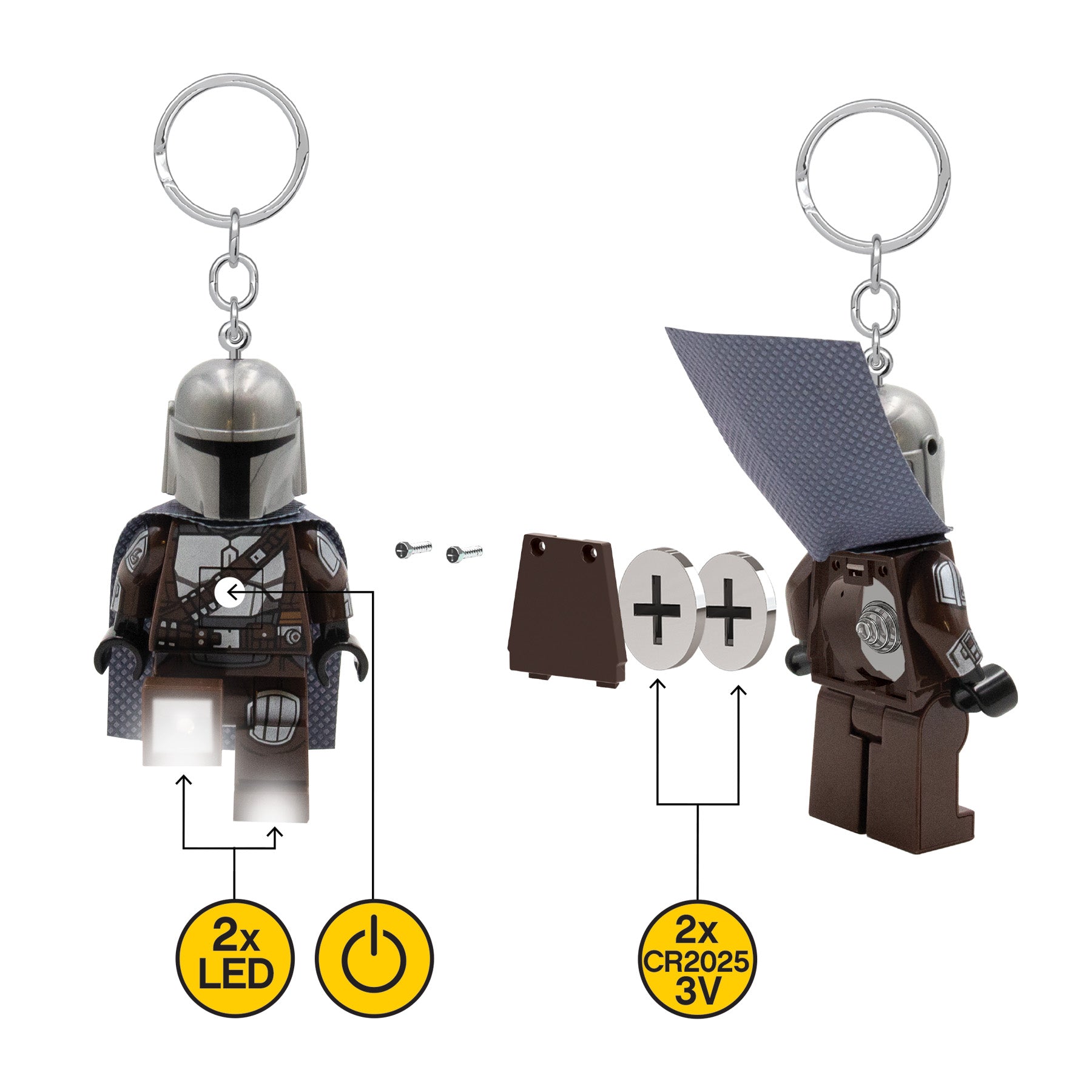 The Mandalorian Key Light with LED feature 7cm (British brand)