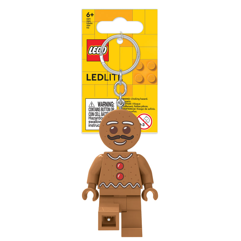 LEGO Gingerbread Man key light with LED feet, British product