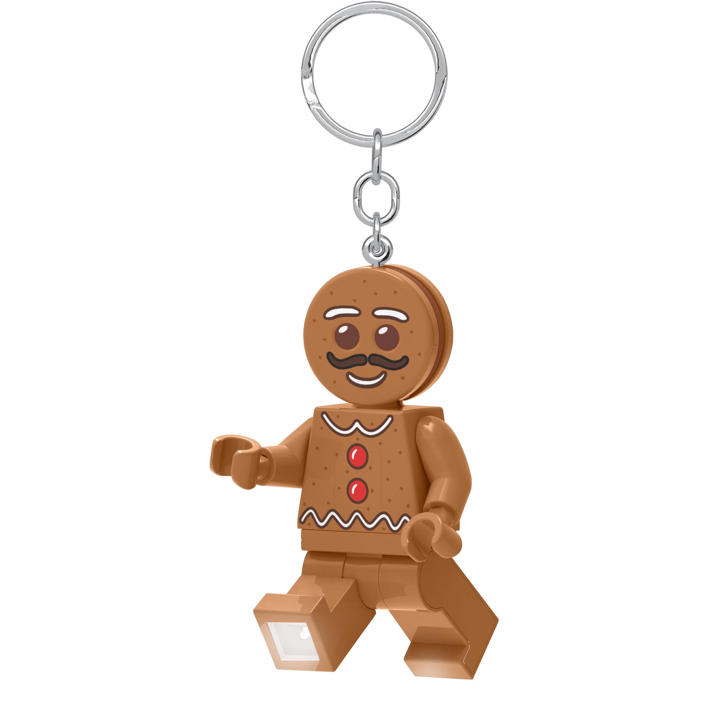 LEGO Gingerbread Man key light with LED feet, British product