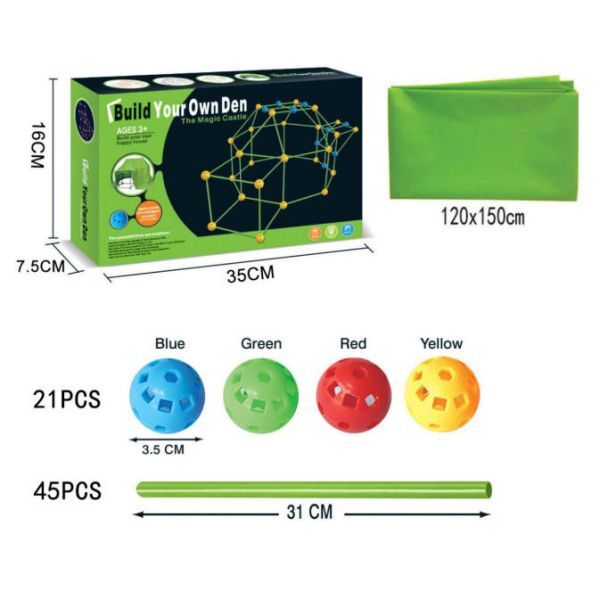 Leaper fort kit 45 poles, UK version
