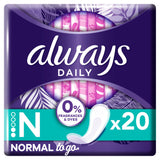 Always Dailies Singles To Go Panty Liners x 20 feminine care Sainsburys   