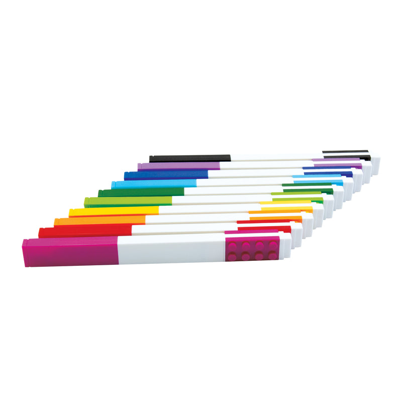 LEGO Marker Pens 10 Pack Assorted Colours, imported from the UK