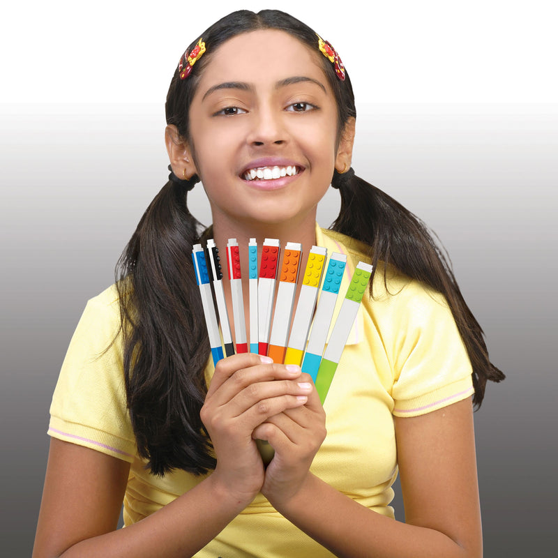 LEGO Marker Pens 10 Pack Assorted Colours, imported from the UK