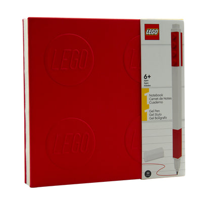 Lego Notebook With Gel Pen Red- Buy online at McGrocer