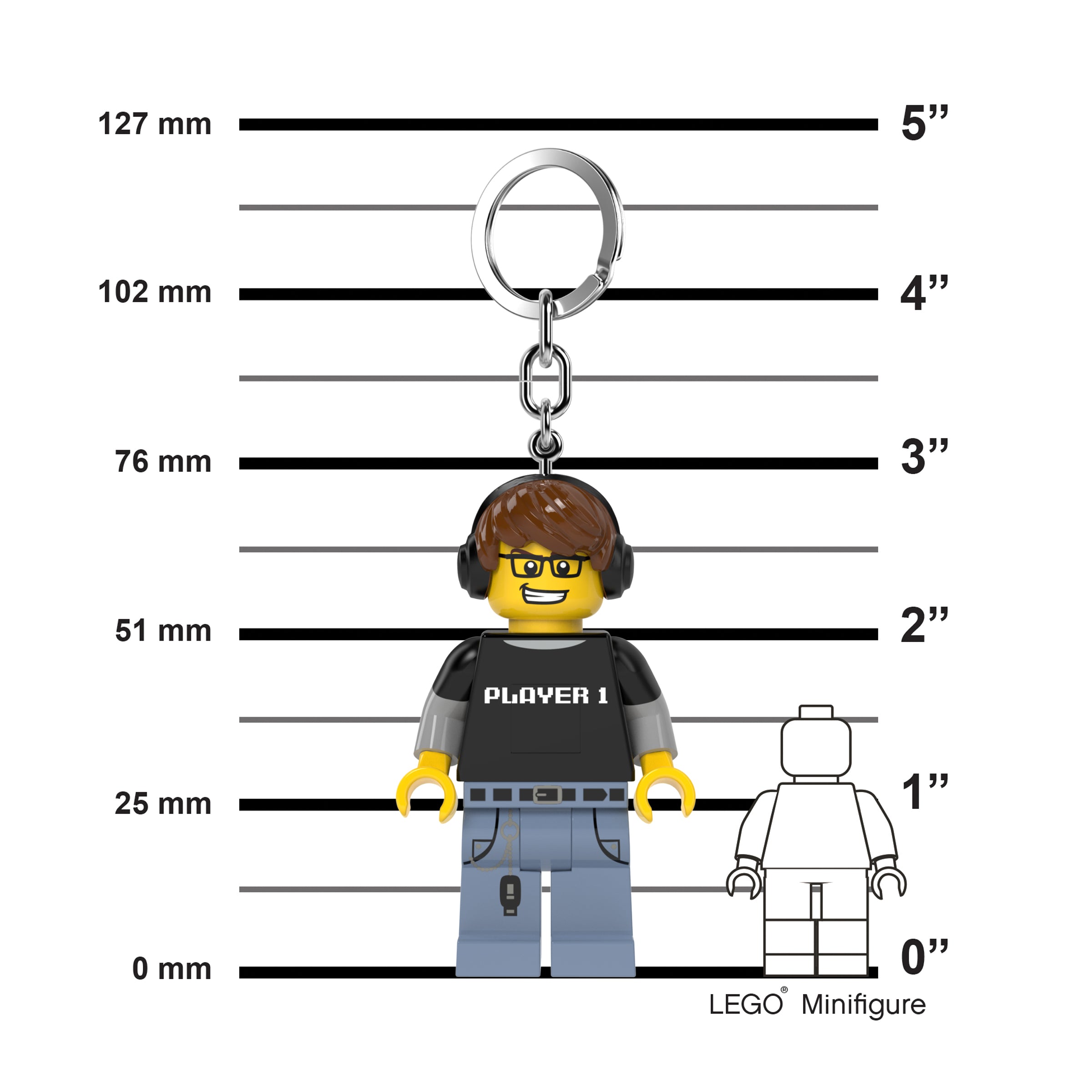 LEGO Video Game Guy Key Light, imported from the UK