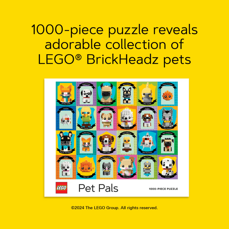 LEGO Pet Pals 1000 Piece Puzzle 50cm 63cm, imported from the UK