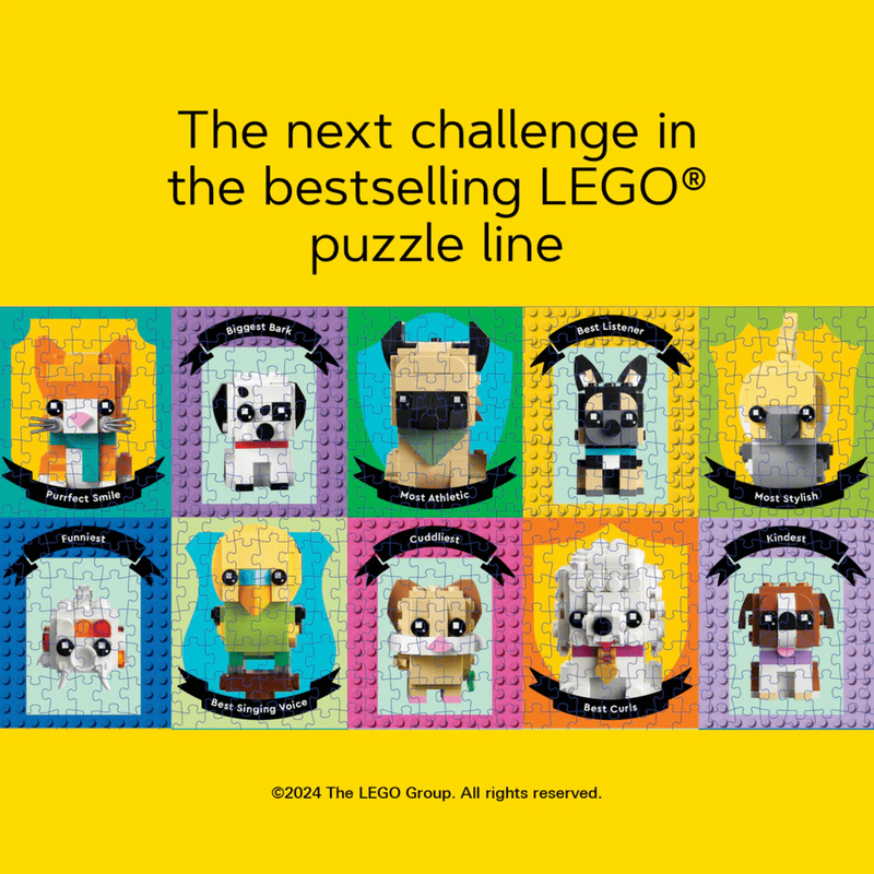 LEGO Pet Pals 1000 Piece Puzzle 50cm 63cm, imported from the UK