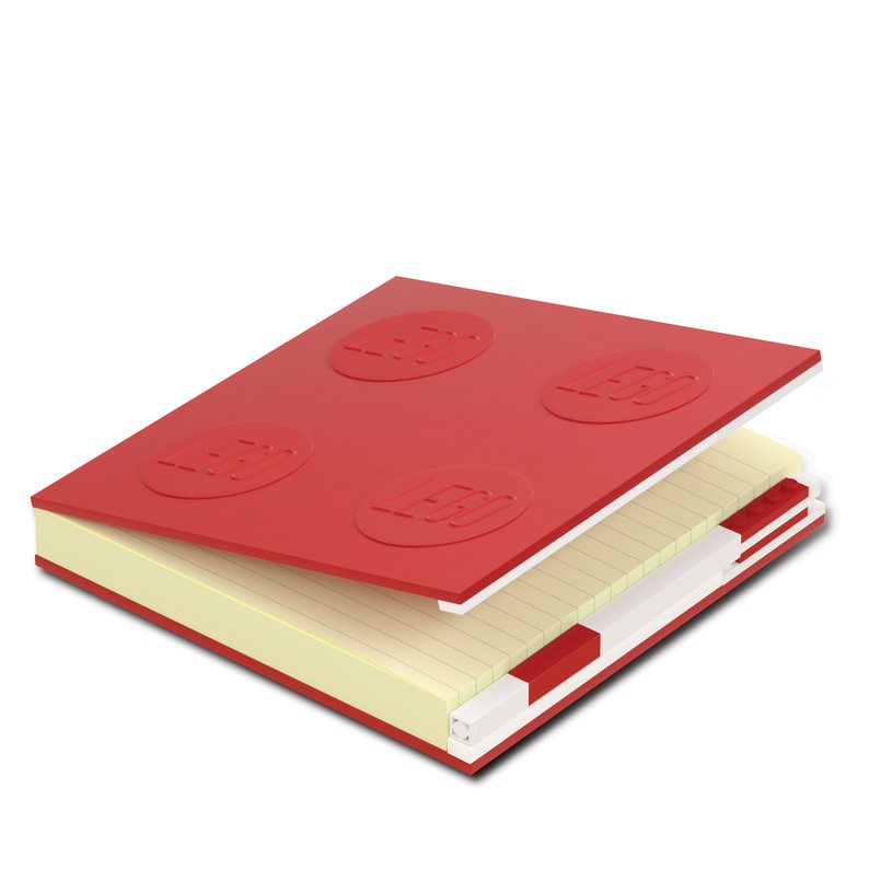 LEGO Locking Notebook Red Set 15cm square, UK version