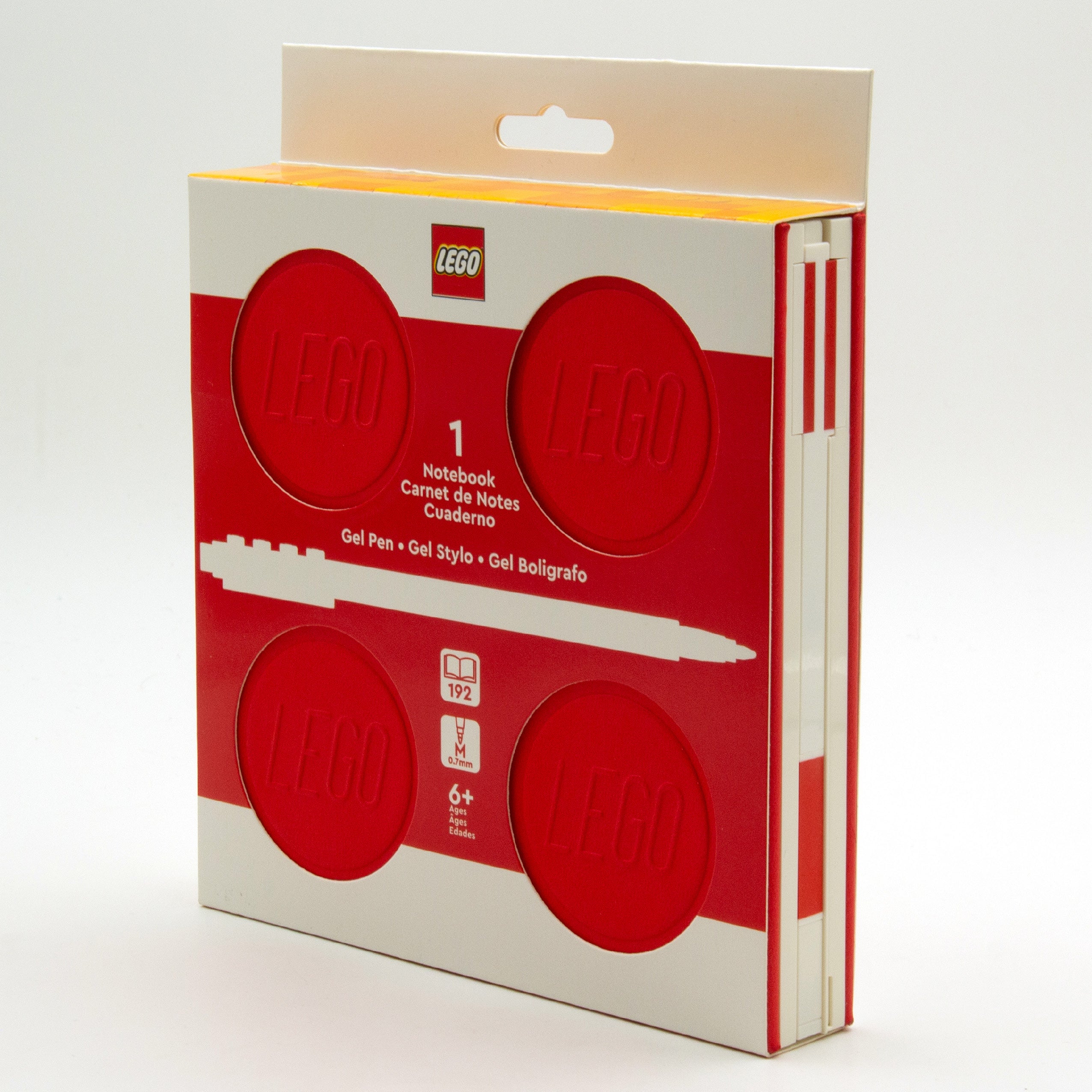 LEGO Locking Notebook Red Set 15cm square, UK version