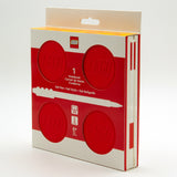 LEGO Locking Notebook Red Set 15cm square, UK version