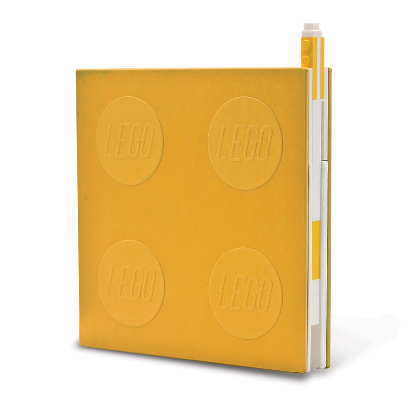 LEGO Locking Notebook Yellow Stationery Set, UK version