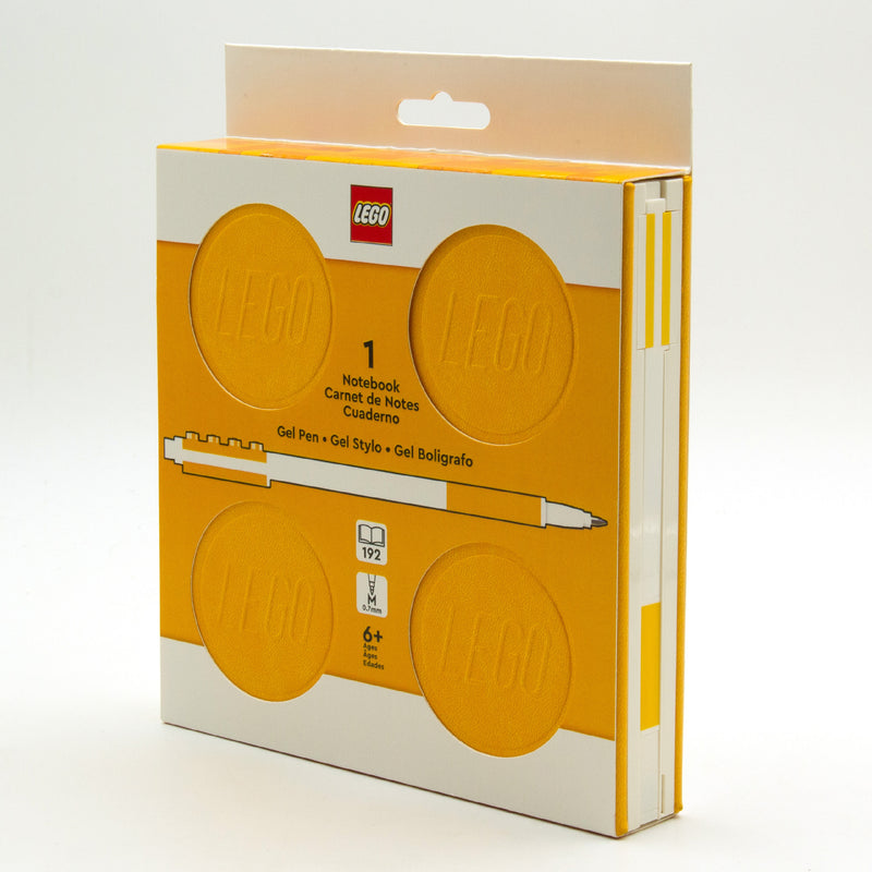 LEGO Locking Notebook Yellow Stationery Set, UK version
