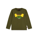 LEGO NINJAGO Kids Long Sleeve T-Shirt Dark Khaki, imported from the UK