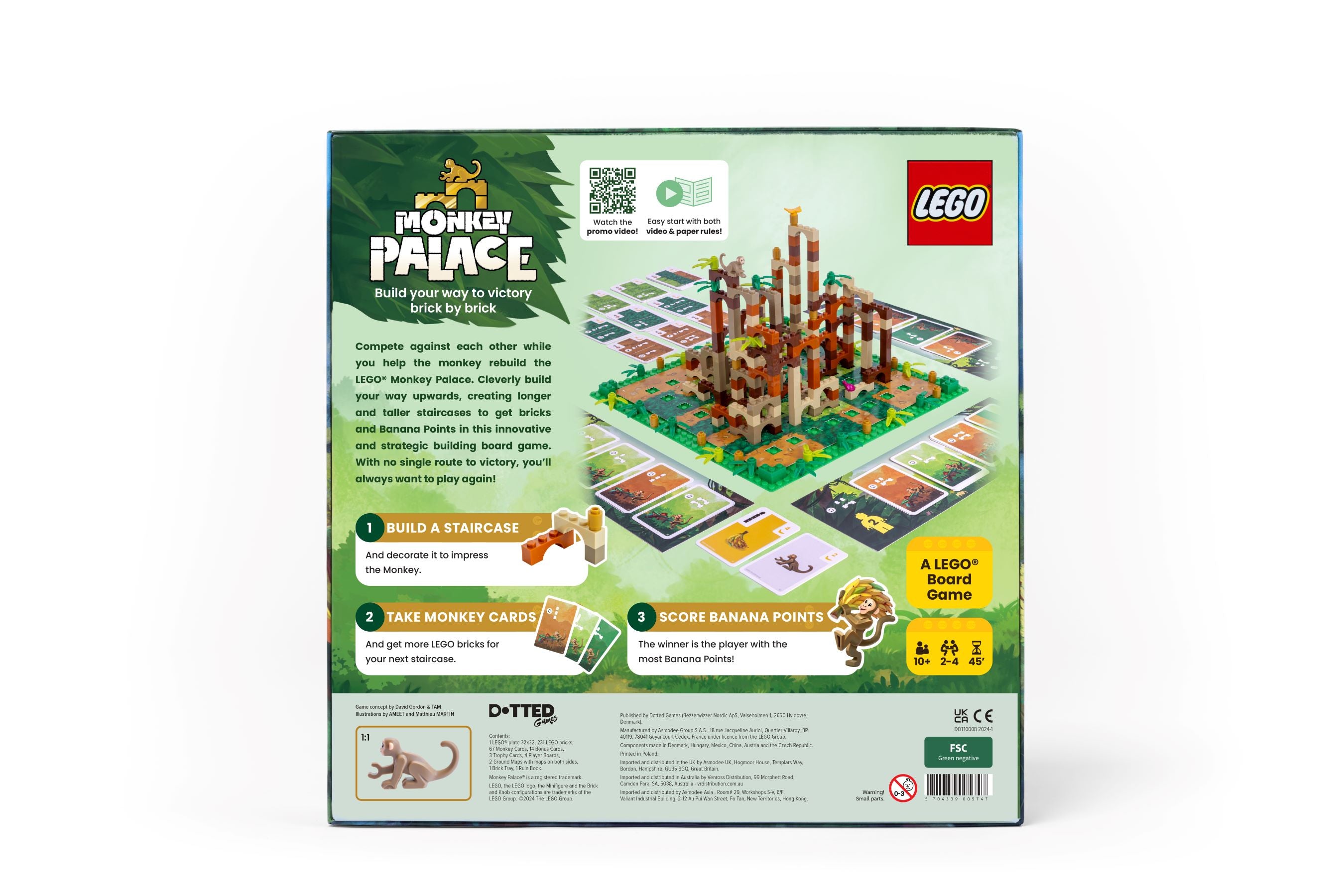 LEGO Monkey Palace board game, imported from the UK
