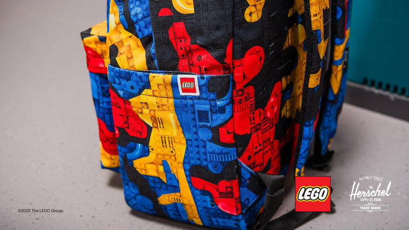 Herschel backpack abstract bricks pattern (British brand)