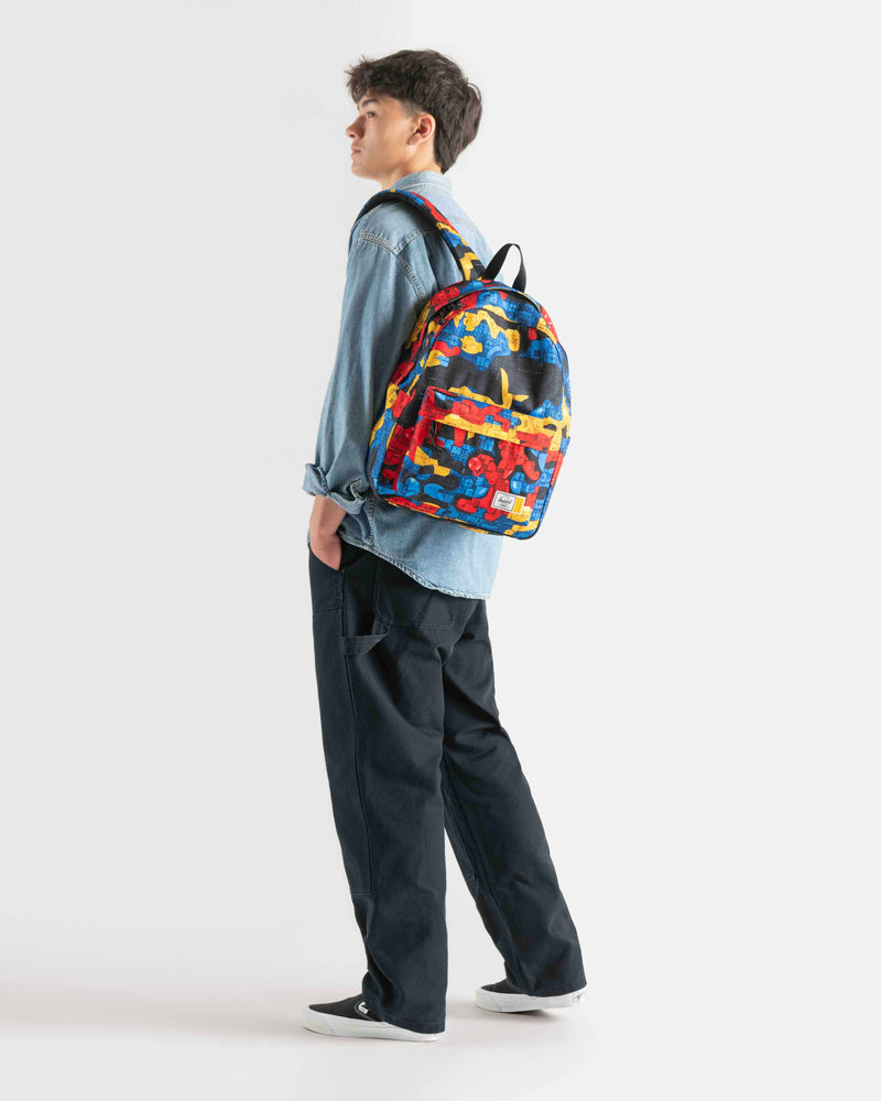 Herschel backpack abstract bricks pattern (British brand)