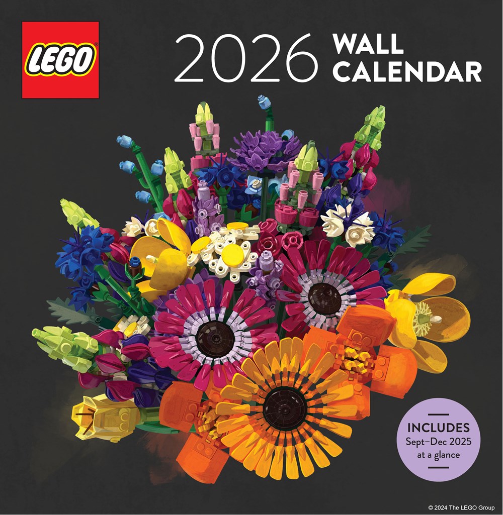 LEGO 2026 wall calendar 30x30cm (British brand)