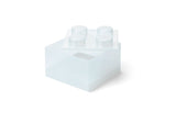 LEGO White Clear Brick-Shaped Storage Box (British brand)