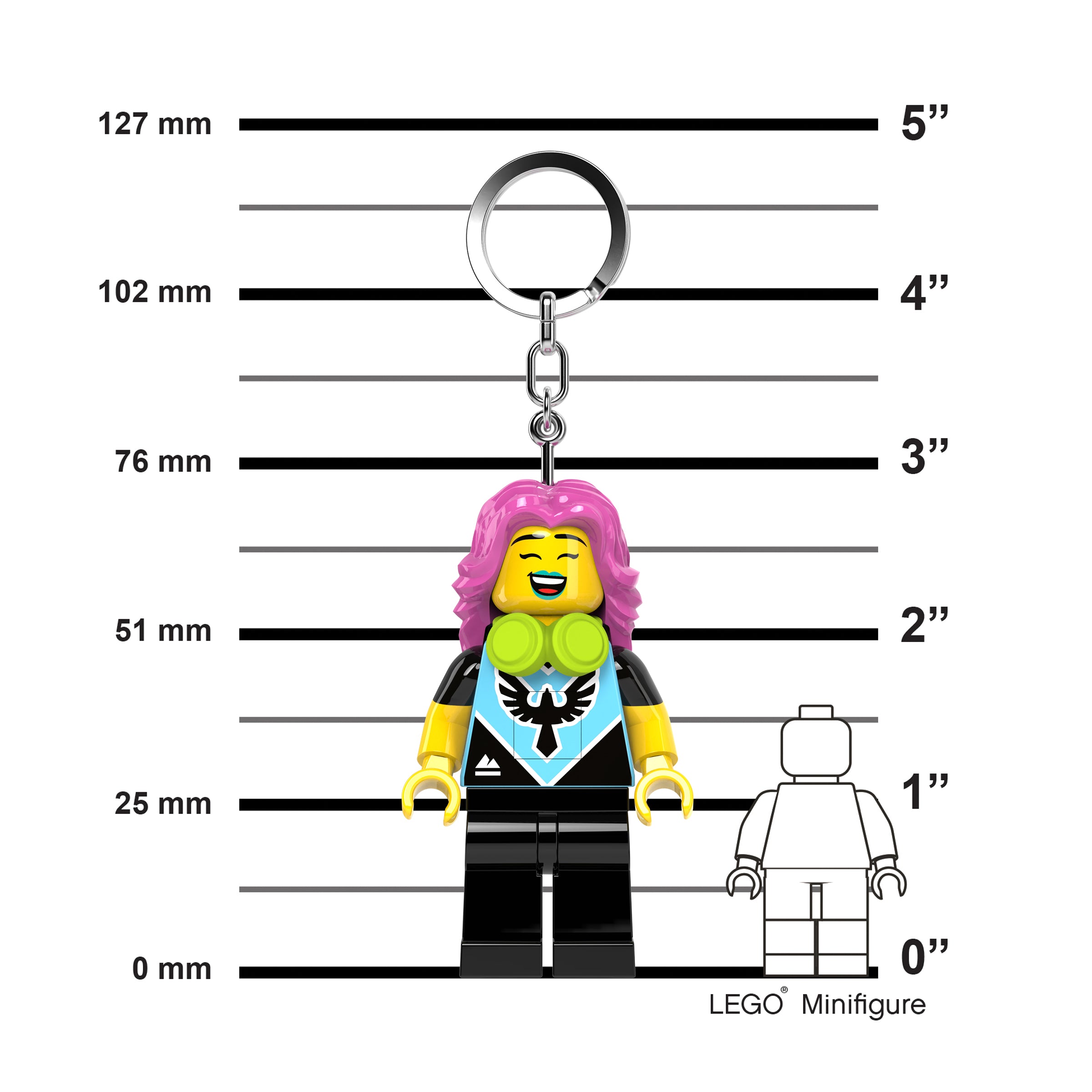 LEGO E-Sports Gamer Girl Key Light 7cm - British product