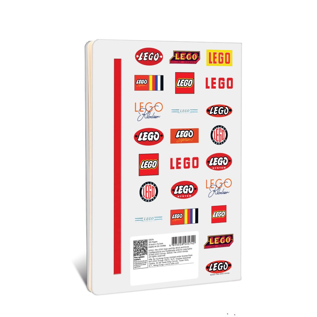 LEGO Logo Journal 192 pages dotted notebook, UK version