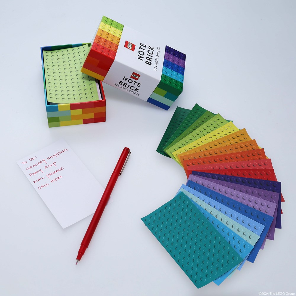 LEGO Note Brick memo pad 224 sheets, imported from the UK